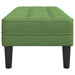 Bank met kussen Lichtgroen 113 x 57 x 39 cm Fluweel