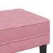 Bank met kussen Roze 113 x 57 x 39 cm Fluweel