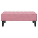 Bank met kussen Roze 113 x 57 x 39 cm Fluweel