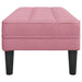 Bank met kussen Roze 113 x 57 x 39 cm Fluweel