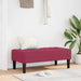 Bank met kussen Wijnrood 113 x 57 x 39 cm Fluweel