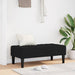 Bank met kussen Zwart 113 x 57 x 39 cm Fluweel