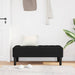 Bank met kussen Zwart 113 x 57 x 39 cm Fluweel