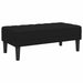 Bank met kussen Zwart 113 x 57 x 39 cm Fluweel