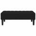 Bank met kussen Zwart 113 x 57 x 39 cm Fluweel
