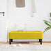 Bank met kussen Geel 113 x 57 x 39 cm Fluweel