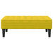 Bank met kussen Geel 113 x 57 x 39 cm Fluweel