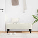 Bank met kussen Crème 113 x 57 x 39 cm Fluweel