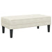 Bank met kussen Crème 113 x 57 x 39 cm Fluweel