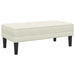 Bank met kussen Crème 113 x 57 x 39 cm Fluweel