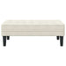Bank met kussen Crème 113 x 57 x 39 cm Fluweel