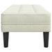 Bank met kussen Crème 113 x 57 x 39 cm Fluweel
