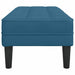 Bank met kussen Blauw 113 x 57 x 39 cm Fluweel