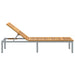Ligbed Grijs 200 x 55 x 35 cm Massief Acaciahout