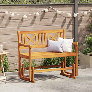 Tuin Glider Bank Naturel 110 x 59 x 97 cm Massief Acaciahout