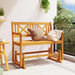 Tuin Glider Bank Naturel 110 x 59 x 97 cm Massief Acaciahout