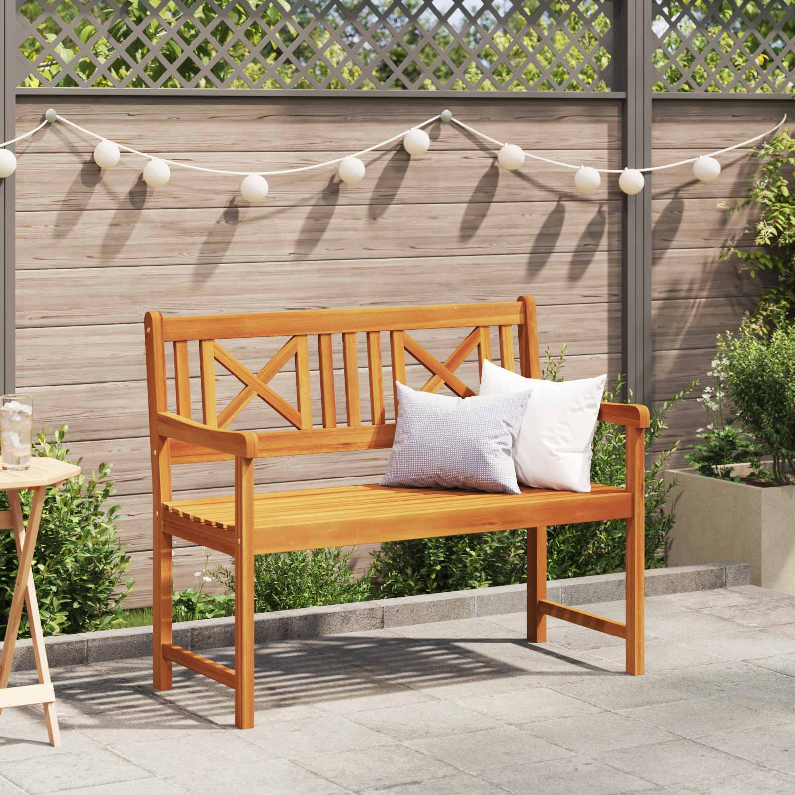 Tuinbank Naturel 110 x 56 x 90 cm Massief Acaciahout