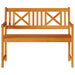 Tuinbank Naturel 110 x 56 x 90 cm Massief Acaciahout