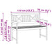 Tuinbank Naturel 110 x 56 x 90 cm Massief Acaciahout