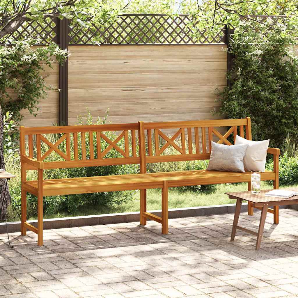 Tuinbank Naturel 220 x 56 x 90 cm Massief Acaciahout