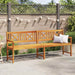 Tuinbank Naturel 220 x 56 x 90 cm Massief Acaciahout