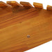 Lounger 2 st Massief Acaciahout Bruin