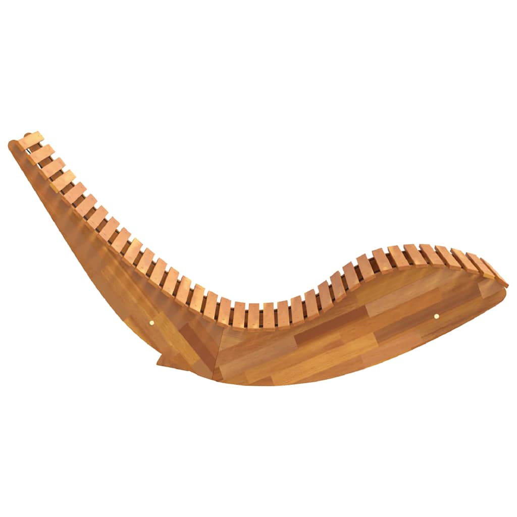 Lounger 2 st Massief Acaciahout Bruin
