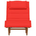 Schommelstoel met kussen massief acaciahout