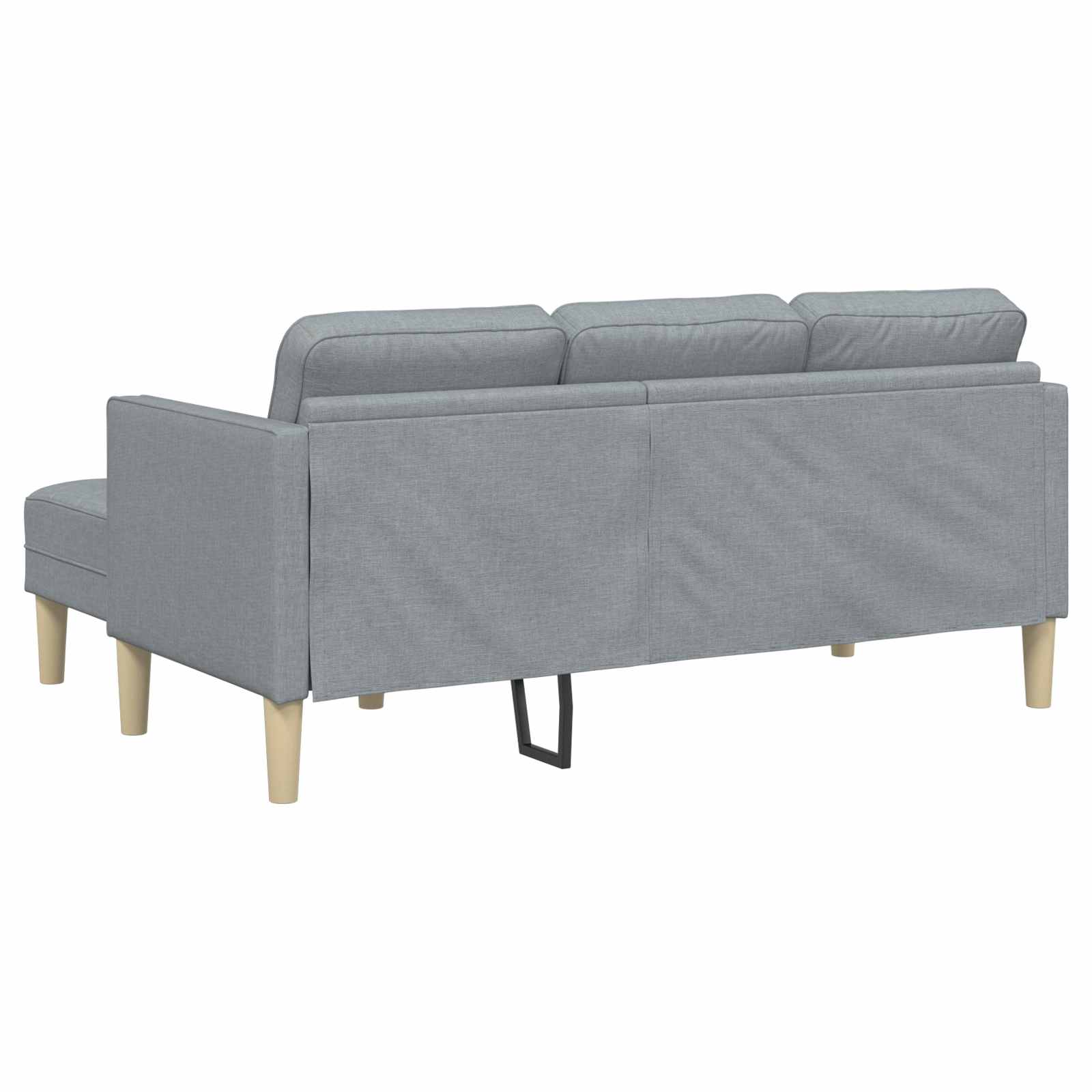 Bankstel 2 st Lichtgrijs Polyester