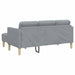 Bankstel 2 st Lichtgrijs Polyester