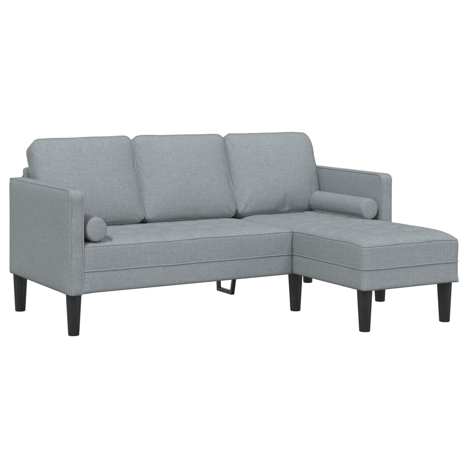 Bankstel 2 st Lichtgrijs Polyester