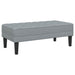 Bankstel 2 st Lichtgrijs Polyester