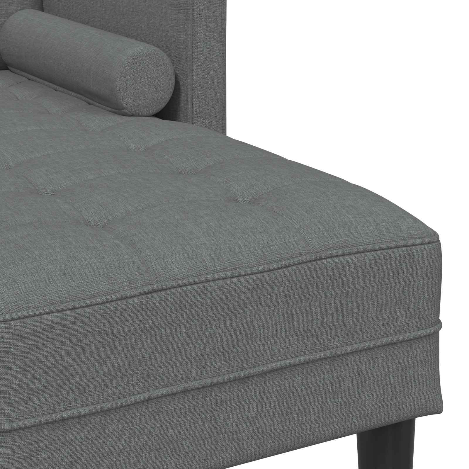 Bankstel 2 st Donkergrijs Polyester