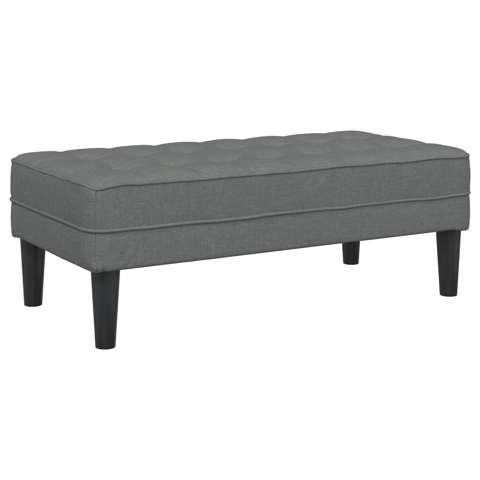 Bankstel 2 st Donkergrijs Polyester