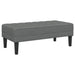 Bankstel 2 st Donkergrijs Polyester