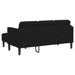 Bankstel 2 st Zwart Polyester