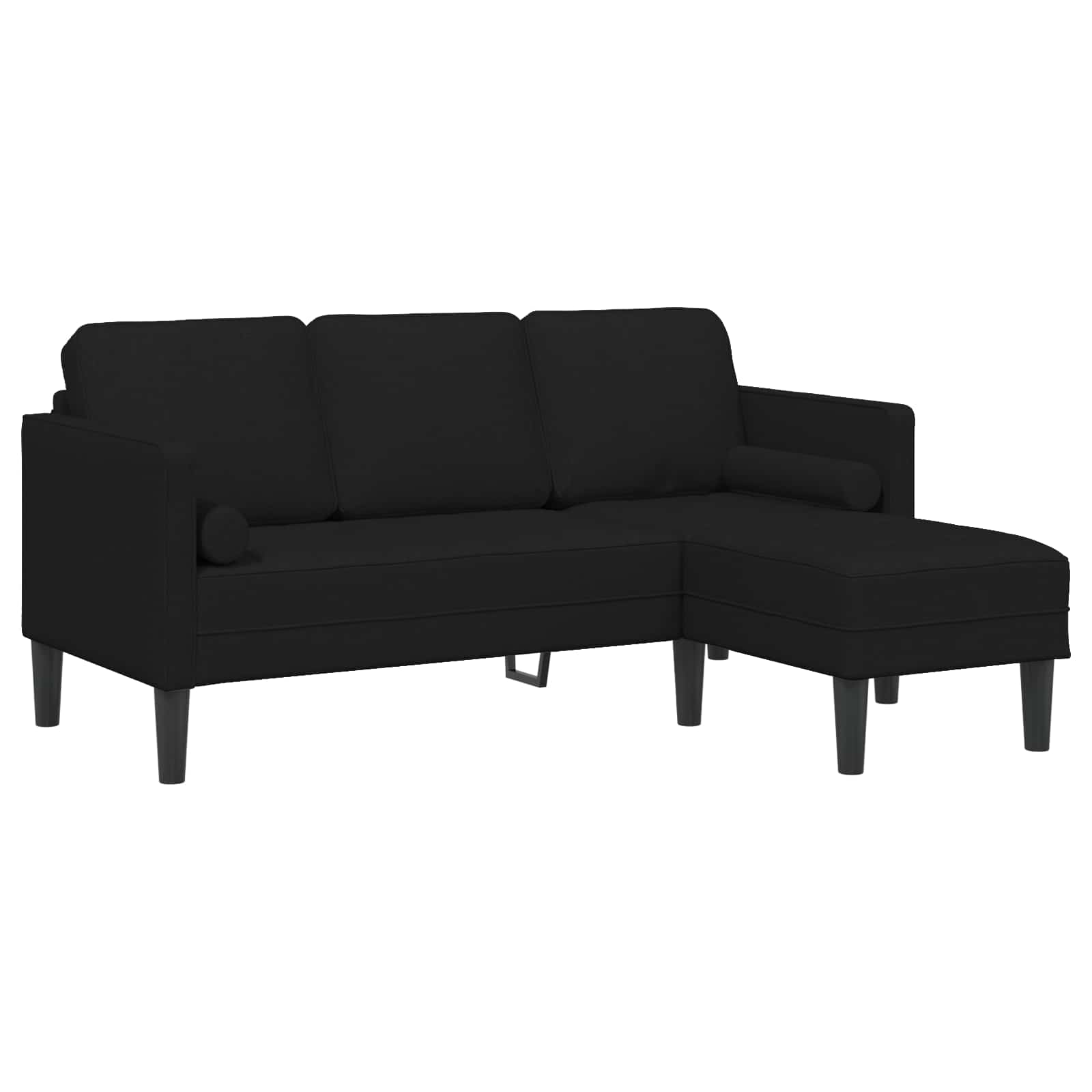 Bankstel 2 st Zwart Polyester