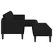 Bankstel 2 st Zwart Polyester