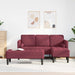 Bankstel 2 st Wijnrood Polyester
