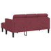 Bankstel 2 st Wijnrood Polyester