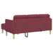 Bankstel 2 st Wijnrood Polyester