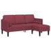 Bankstel 2 st Wijnrood Polyester
