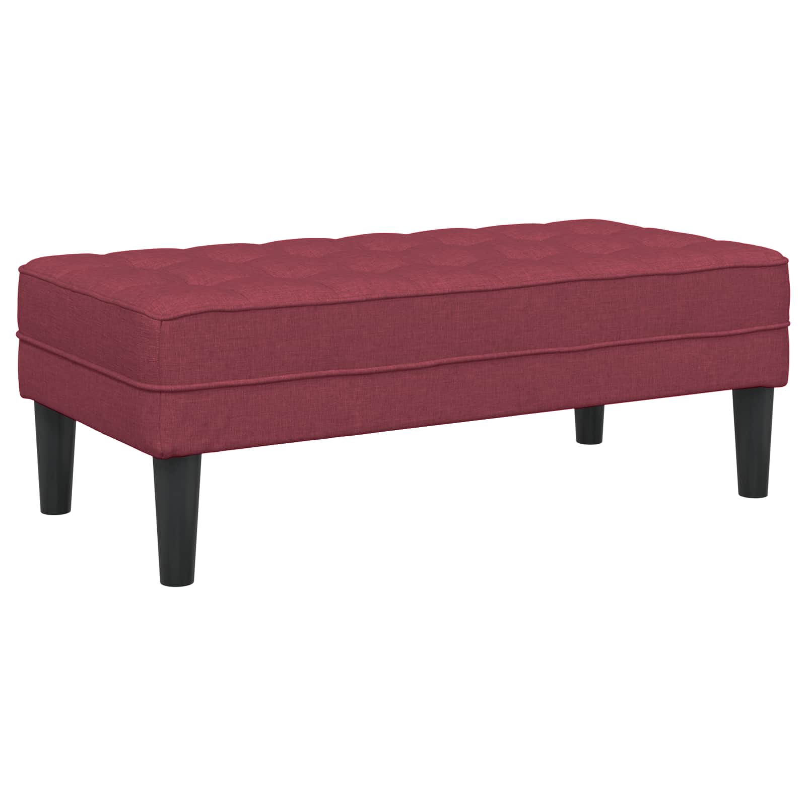 Bankstel 2 st Wijnrood Polyester
