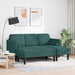 Bankstel 2 st Donkergroen Polyester