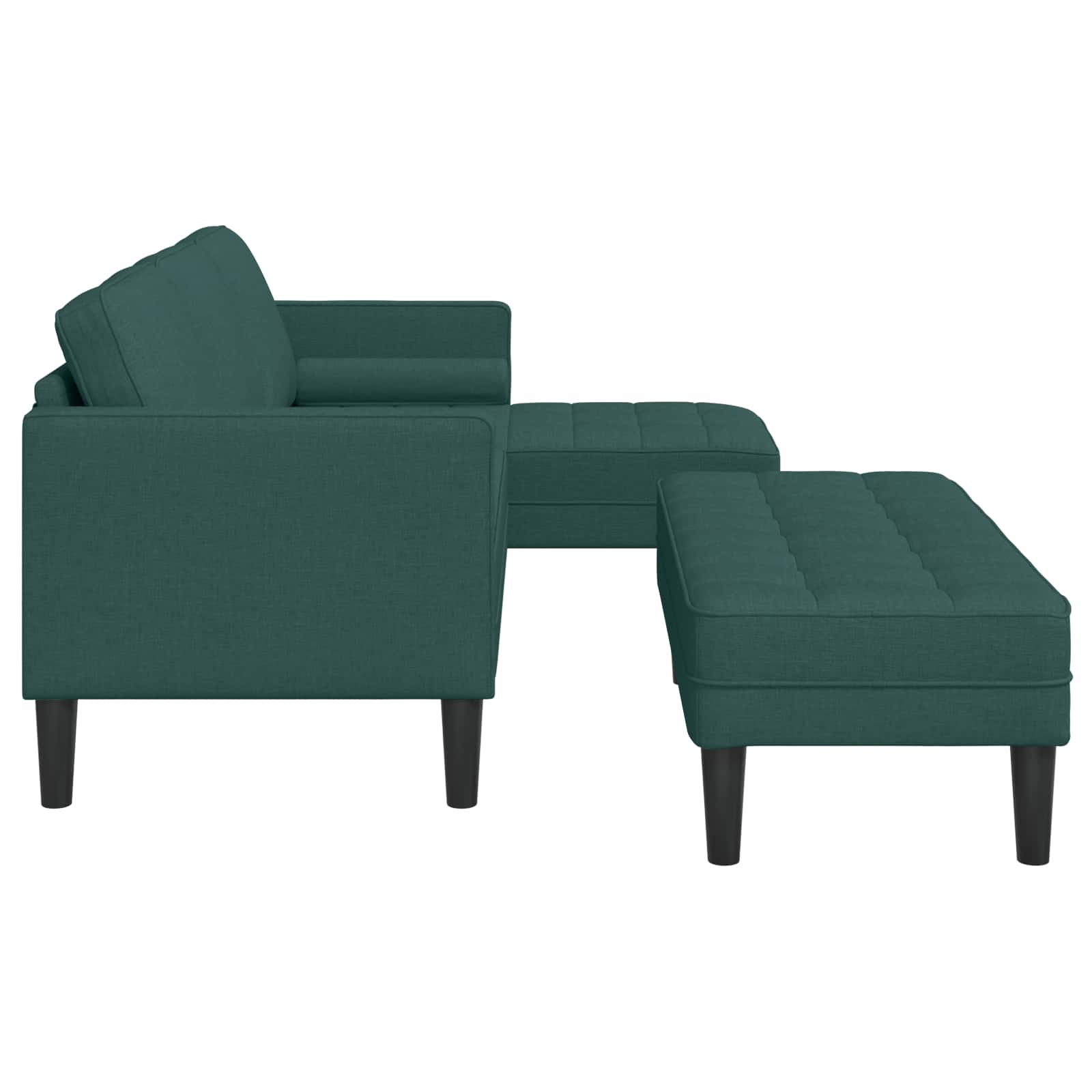 Bankstel 2 st Donkergroen Polyester