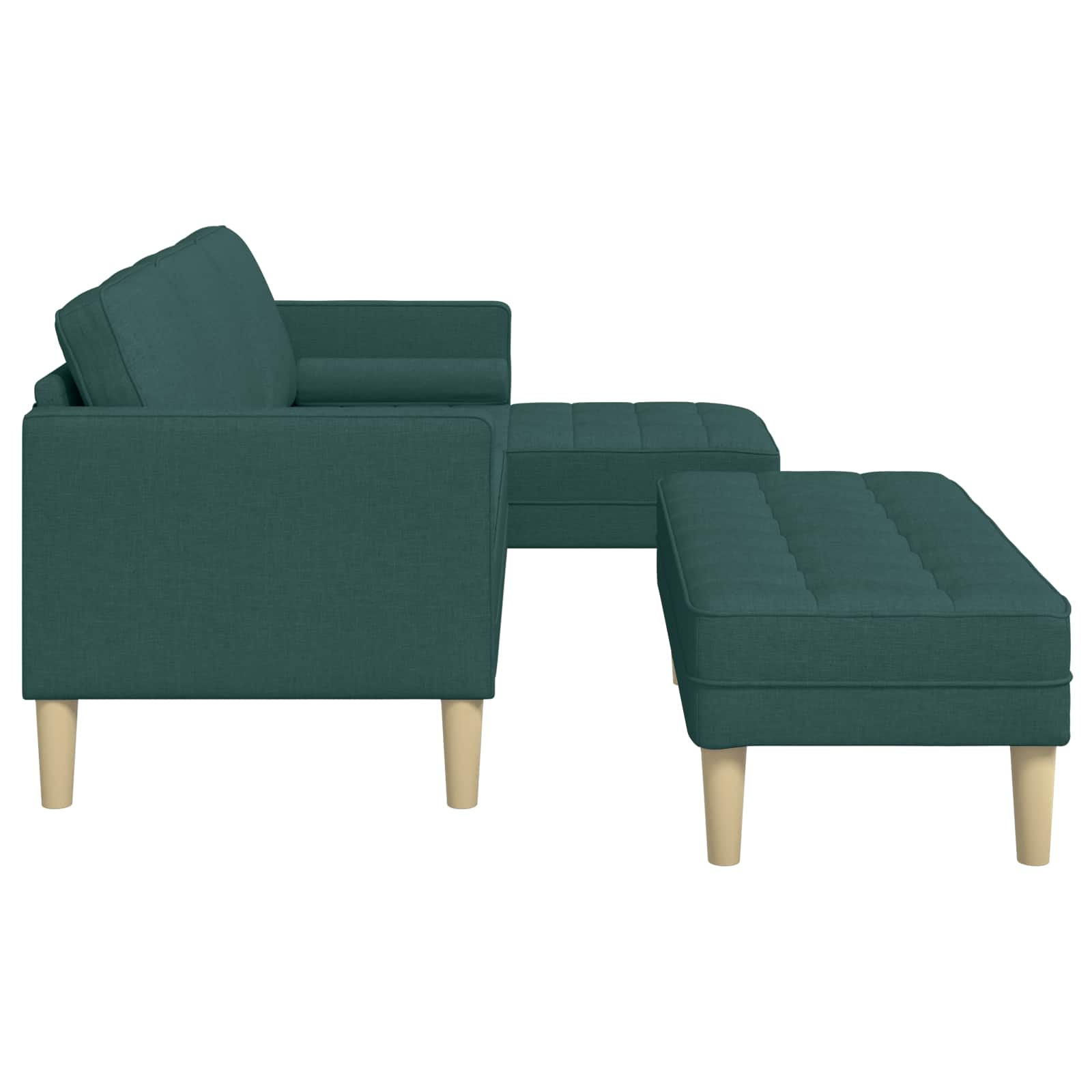 Bankstel 2 st Donkergroen Polyester