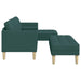 Bankstel 2 st Donkergroen Polyester