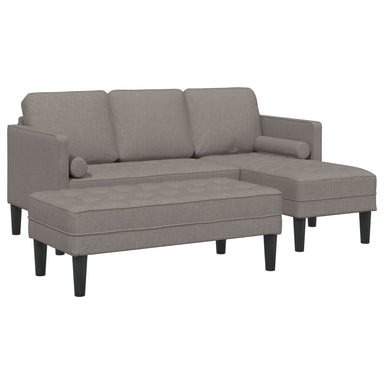 Bankstel 2 st Taupe Polyester