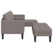 Bankstel 2 st Taupe Polyester