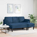 Bankstel 2 st Blauw Polyester